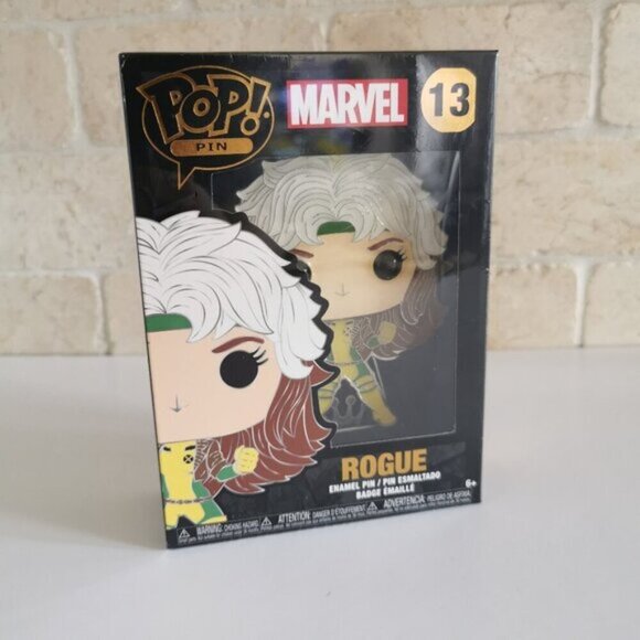 X-Men Rogue Funko POP! Pin Marvel 13 Enamel Pin with Removable Stand NEW SEALED - Picture 2 of 6